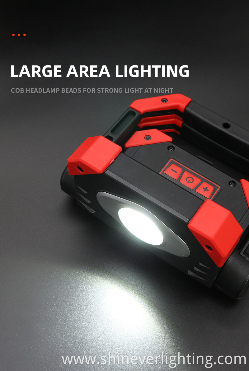 Wireless rechargeable LED work light 